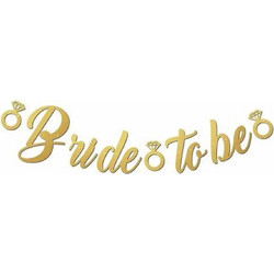 Χαρτινο Διακοσμητικό Bride to Be 2553 Χρυσο