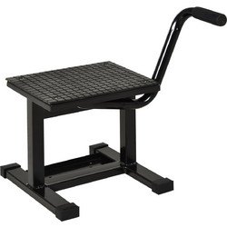 Βάση μοτοσικλετών DURHAND Steel max 150kg με λαστιχένια επιφάνεια και στρόφαλο, 48x34x43 cm, μαύρο C30-011BK
