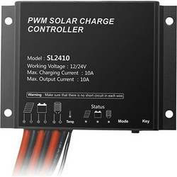 Ρυθμιστής φόρτισης 12/24V 10A IP68 με νυχτερινή λειτουργία & χρονοδιακόπτη - 010LTD12VACA