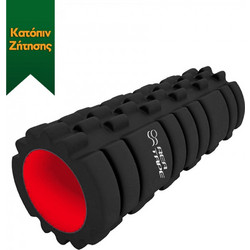 Rea Roller Κύλινδρος μασάζ Spiky - Μαύρο/ Κόκκινο