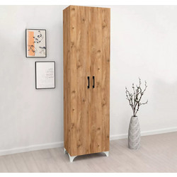 Megapap Lilly Παπουτσοθήκη Ξύλινη Φυσικό Χρώμα Μ49xΠ32xΥ170cm GP041-0015,2