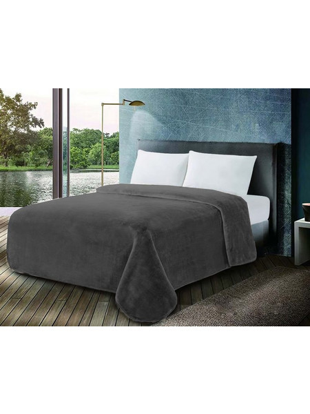 Κουβέρτα Βελουτέ Μονή Chateua Grey 600gsm Blanc de Blanc (160x220) 1Τεμ