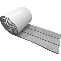 Teak EVA Foam Deck για Πάτωμα Σκαφών Με Original 3Μ αυτοκόλλητο 240*17*0.5 εκ. Λωρίδα Γκρί