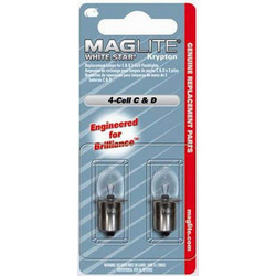 Maglite - Ανταλλακτικό Λαμπάκι White Star Krypton 4-Cell C&D 2 Τεμ