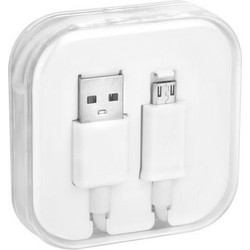 Regular USB 2.0 to micro USB Cable Λευκό 1m