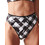 BLU4U Barbie Checks Ψηλόμεσο Bikini Slip Μαύρο 22365142-02