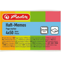 Herlitz Σελιδοδείκτες Neon 20x50mm 200 Φύλλα (790642)
