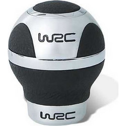 Wrc Πόμολο Ταχυτήτων Τριών Πλευρών Αλουμίνιο Δερμάτινο Μαύρο (007303)