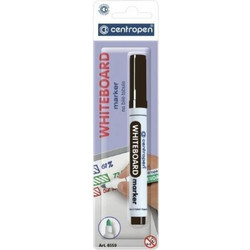 Centropen μαρκαδόρος λευκού πίνακα μαύρος 2,5mm σε blister (Σετ 20τεμ)