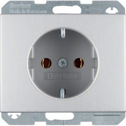 Πρίζα Σούκο Αλουμίνιο Berker K.5 41157003 Hager-41157003-Αλουμίνιο 41157003