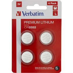 Verbatim Premium Lithium CR2032 4τμχ