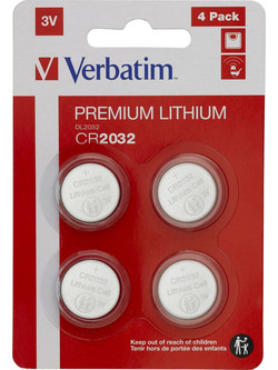 Verbatim Premium Lithium CR2032 4τμχ