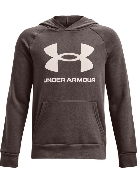 Under Armour Rival Παιδικό Φούτερ με Κουκούλα Σοκολατί 1357585-176