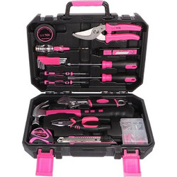 SIXTOL Tool set HOME PINK 88pcs (SX3026)