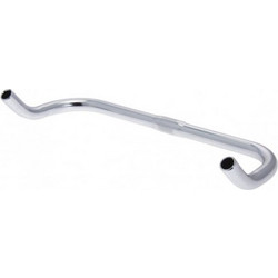 BRN ΤΙΜΟΝΙ BULHORN ΑΛΟΥΜΙΝΙΟΥ FIXIE SINGLE SPEED 25,4 SILVER MA81S