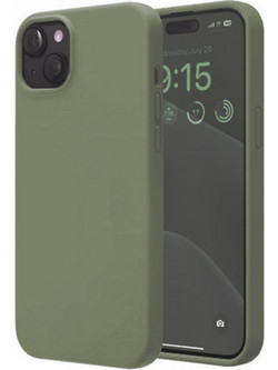 Θήκη Rubber Ενισχυμένης Σιλικόνης για iPhone 15 Plus Χακί