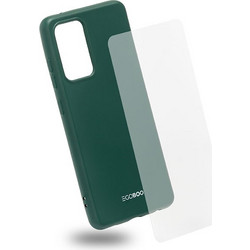 EGOBOO Natural Collection backcover for Samsung A52 4G/A52 5G/A52S/A52 LITE, Pine Green+Temp.Glass