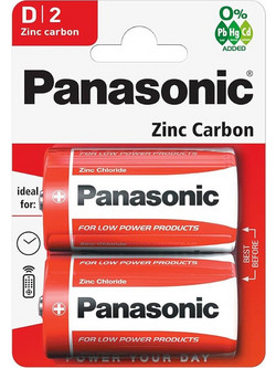 Panasonic Zinc Carbon LR20 D 2τμχ