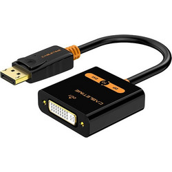 Αντάπτορας DisplayPort σε DVI CABLETIME με ανάλυση έως1080p με μήκος καλωδίου 0.2m μαύρο - 5210131039007