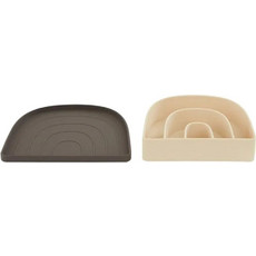 OYOY Rainbow Σετ Πιάτα Φαγητού Brown/Beige 2τμχ