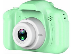 Children Mini Camera Compact Φωτογραφική Μηχανή 3MP Με Οθόνη 2'' Πράσινο (Ελληνικό Μενού)