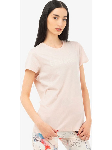 Be Nation Essentials Crew Neck T-Shirt - ΡΟΖ