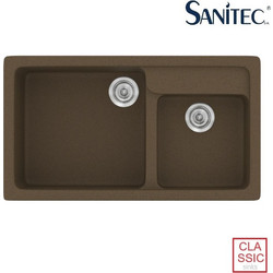 Sanitec Classic 317 Επικαθήμενος Νεροχύτης Γρανίτη Ματ Granite Rust 90x51cm