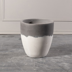 Supergreens Γλάστρα Στρογγυλή Τσιμεντένια Grove 40x40x40 C-3570-8