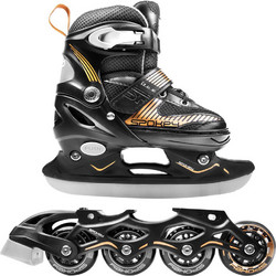 Spokey Due Inline Αυξομειούμενα Rollers Παιδικά Μαύρα