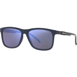 Arnette AN4276 2587/22 Ανδρικά Γυαλιά Ηλίου Τετράγωνα Κοκάλινα Μαύρο με Μπλε Φακό