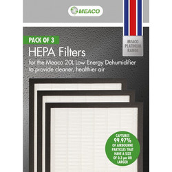 HEPA Platinum 3 Φίλτρα για Αφυγραντήρα meaco 20L
