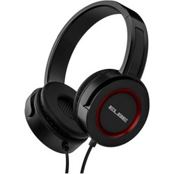 ELBE AU-813-NR Ενσύρματα Ακουστικά On Ear Μαύρα Κόκκινα