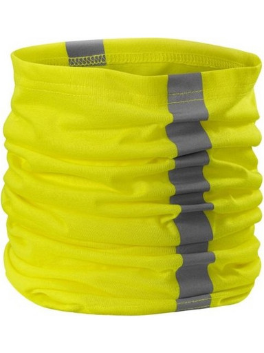 Unisex scarf HV Twister Malfini MLI3V897 fluorescent yellow