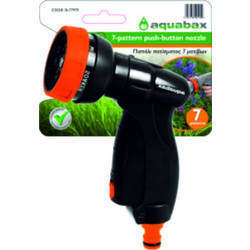Aquabax B-77979 Πιστόλι Ποτίσματος 7 Μοτίβων Ψεκασμού Με Διακόπτη One Touch
