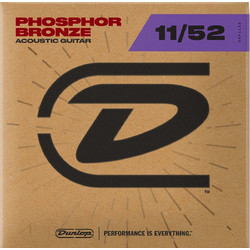 Dunlop DAP-1152 Σετ 6 Χορδές Ακουστικής Κιθάρας Phosphor Bronze 11-52" Medium Tension