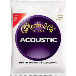 Martin Guitar M140 Σετ 6 Χορδές Ακουστικής Κιθάρας 80/20 Bronze 12-54" Light Tension