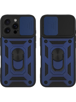 Sonique Ring Armor CamPro Θήκη iPhone 16 Pro Max Blue