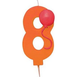 Κεράκι Ballon ''No 8'' Creative Converting