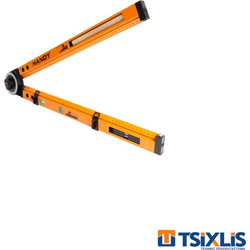 Γωνιόμετρο Αλουμινίου Με Αλφάδι Handy 50+50cm