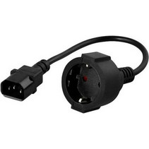 UPS/Προέκταση Πρίζας Powerwalker C14 - Cee 7/3 Type F-Μαύρο