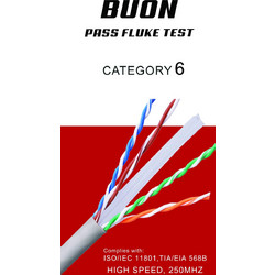 Lucas U/UTP Cat.6 Καλώδιο Δικτύου Ethernet 305m Grey CAT6FL
