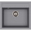 Helika Quadro SQQ100-202 AQF-001V-Τ Ένθετος Νεροχύτης Γρανίτη Γκρι 56.5x51cm