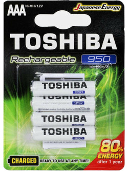 Toshiba Rechargeable AAA 950mAh 4τμχ