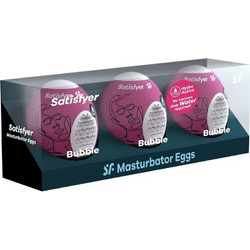 Satisfyer Bubble Pocket Egg Αυνανιστήρι 3τμχ