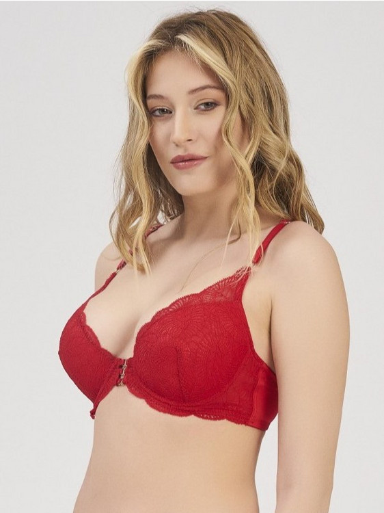 Moonlight Σουτιέν Push Up Κόκκινο 220-B
