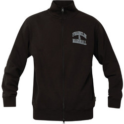 Franklin & Marshall Ανδρική Ζακέτα Fleece με Φερμουάρ Μαύρη JM5207.000.2004P01