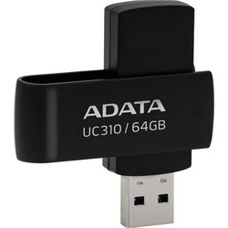 Adata UC310 64GB USB Stick 3.2 Gen 1 με USB-A Μαύρο