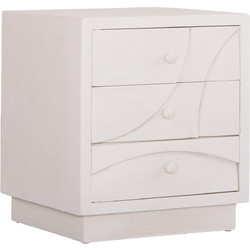 ΚΟΜΟΔΙΝΟ FB918047 MDF ΣΕ ΥΠΟΛΕΥΚΟ ΧΡΩΜΑ-3 ΣΥΡΤΑΡIA 48x38x55,5Υεκ