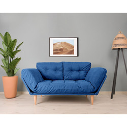 Papatya Nina Daybed Τριθέσιος Καναπές Κρεβάτι Μπλε GR108
