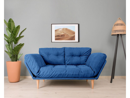 Papatya Nina Daybed Τριθέσιος Καναπές Κρεβάτι Μπλε GR108
